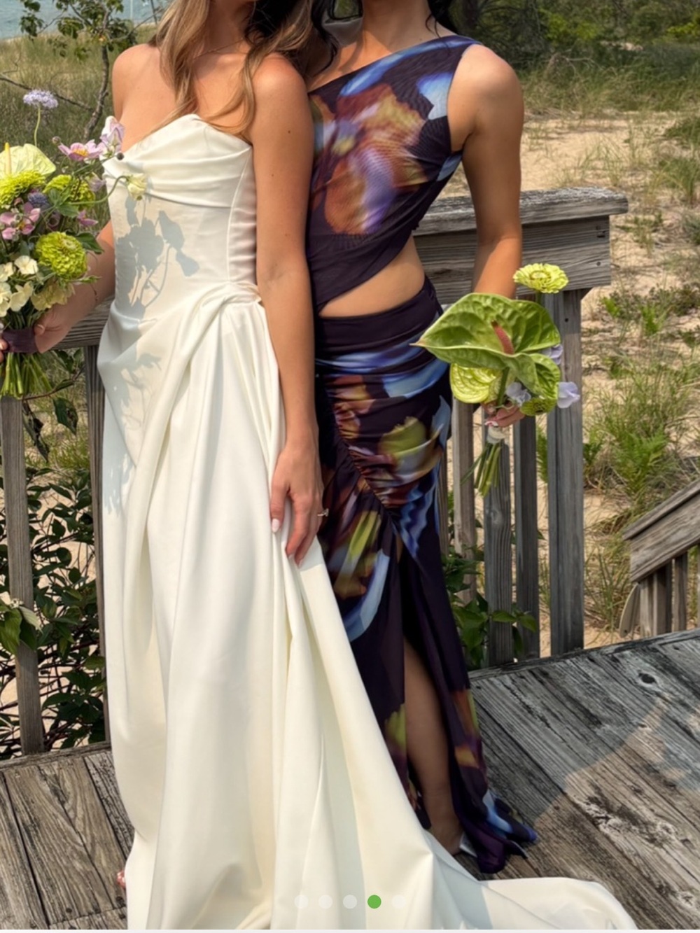 peppermayo zanzibar One-Shoulder Navy Floral Cutout Maxi Dress - Picture 4 of 4